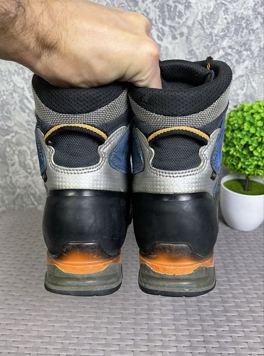 Lowa gore-tex ботинки 43-44 размер кожаные трекинговые синие