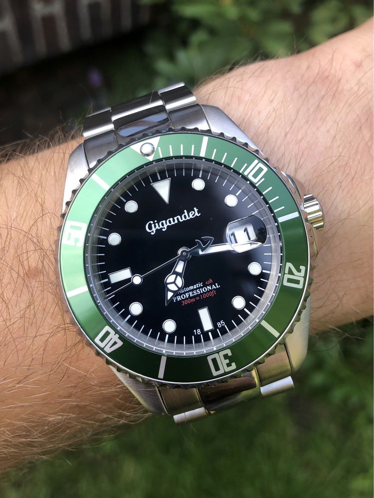 Zegarek Gigandet Diver Starbucks automat 300m Orient Kamasu Seiko SKX