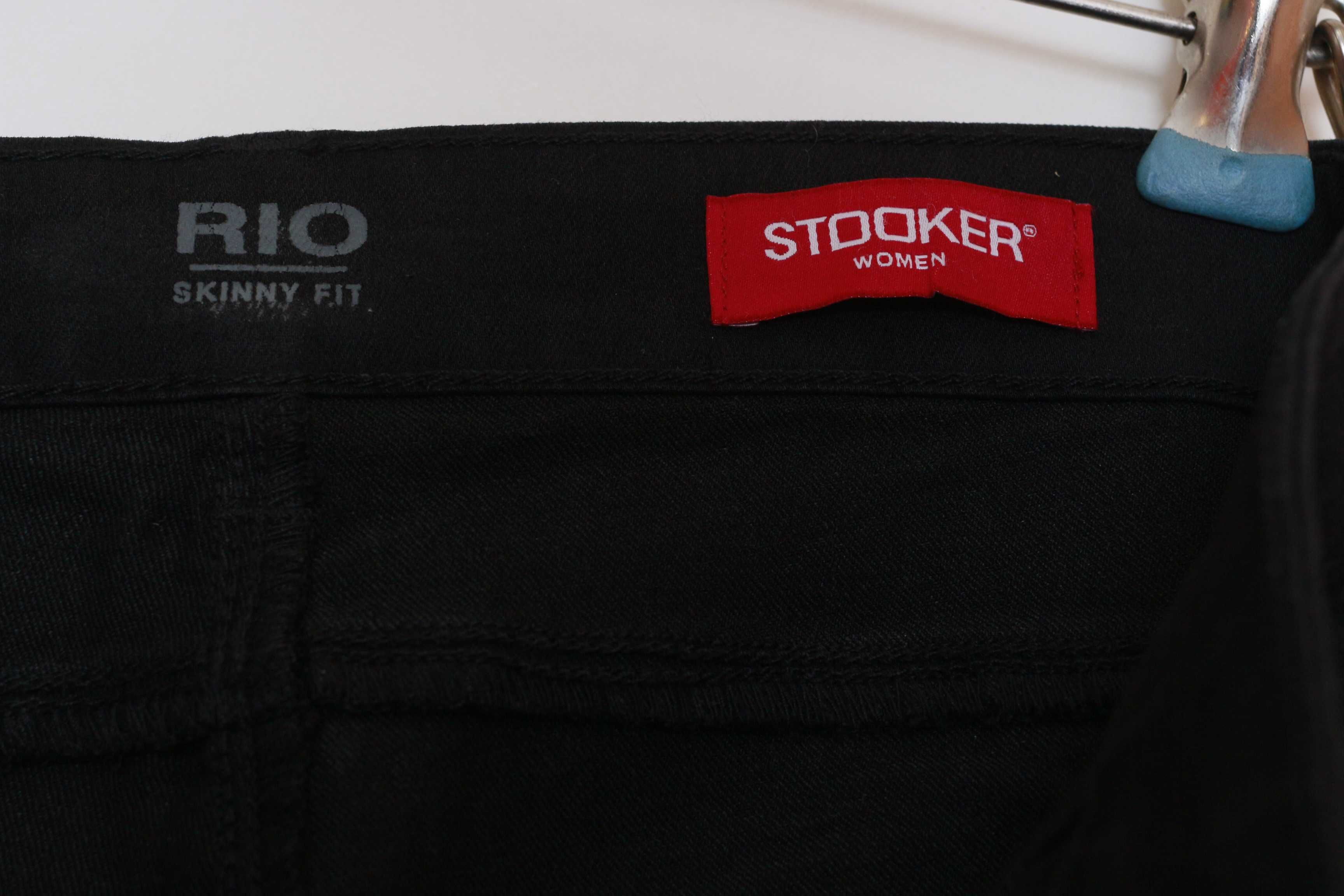 Spodnie Jeans Stooker RIO Skinny FIT EUR 40/28 L black czarne denim