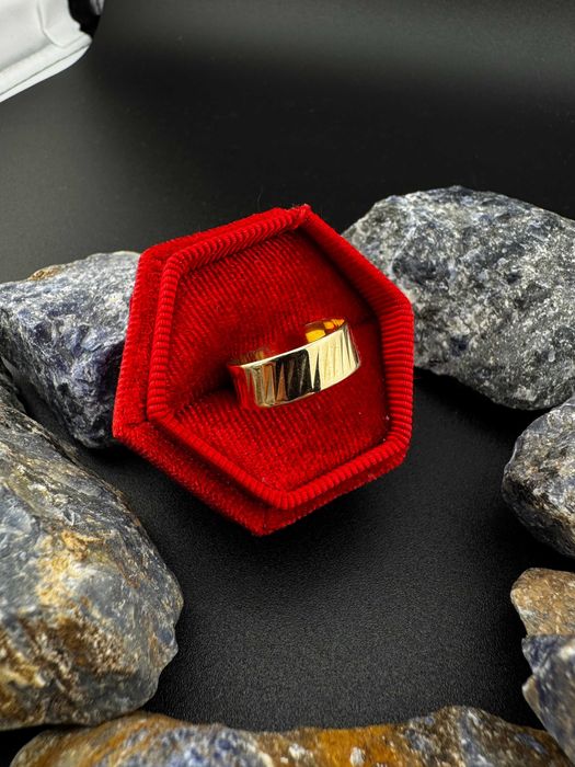 Złota Obrączka z Delikantym Wzorem | JAK NOWA | 585 | 2.86g