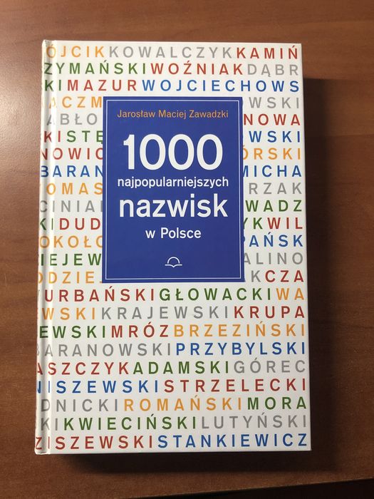 1000 najpopularniejszych nazwisk w Polsce Jarosław Maciej Zawadzki