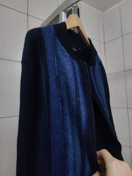 Sweter klasyczny męski XXL Bexleys błękitny niebieski elegancki szary