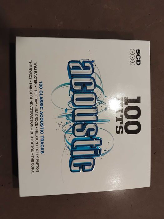 Caixa com 5 cds 100 Hits Acoustic novo