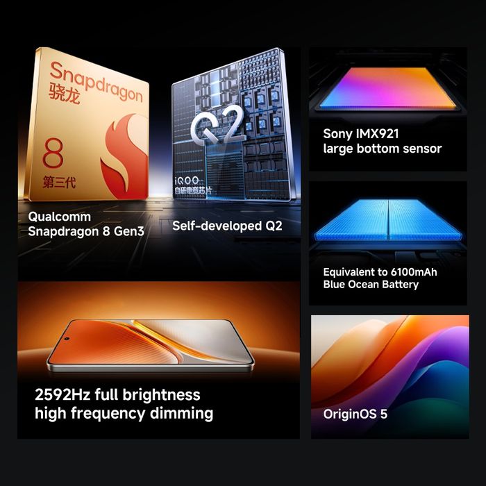 Vivo iQOO Neo 10 12+256Gb/Snapdragon 8 gen 3/6100 mAh/6.78' Amoled