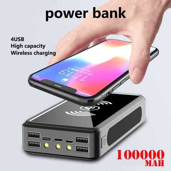 Беспроводной солнечный powerbank  устройство с 4 USB высокой емкости