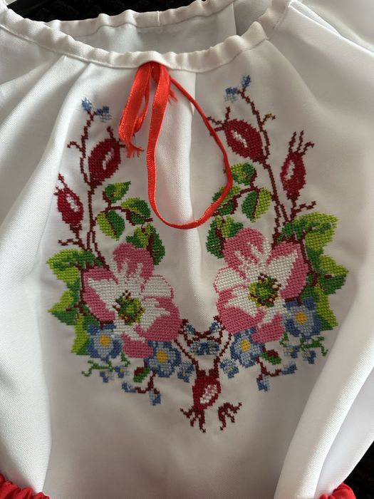 Вишиванка. Комплект. Вишита сорочка і спідничка для дівчинки