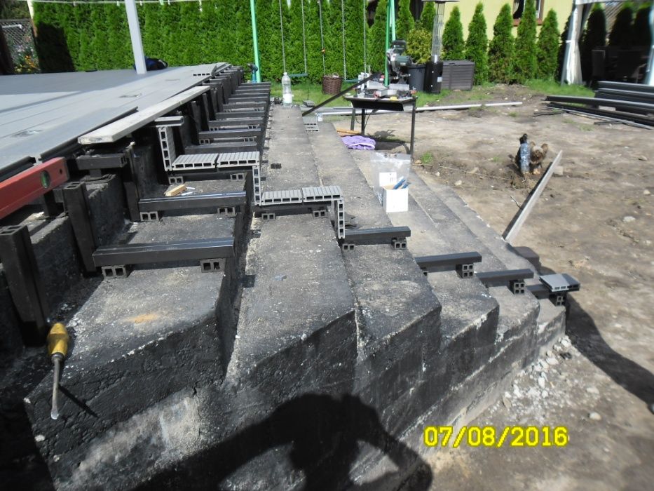 Legar kompozytowy do deski tarasowej - długość: 2,4 m, 3 m i 4 m