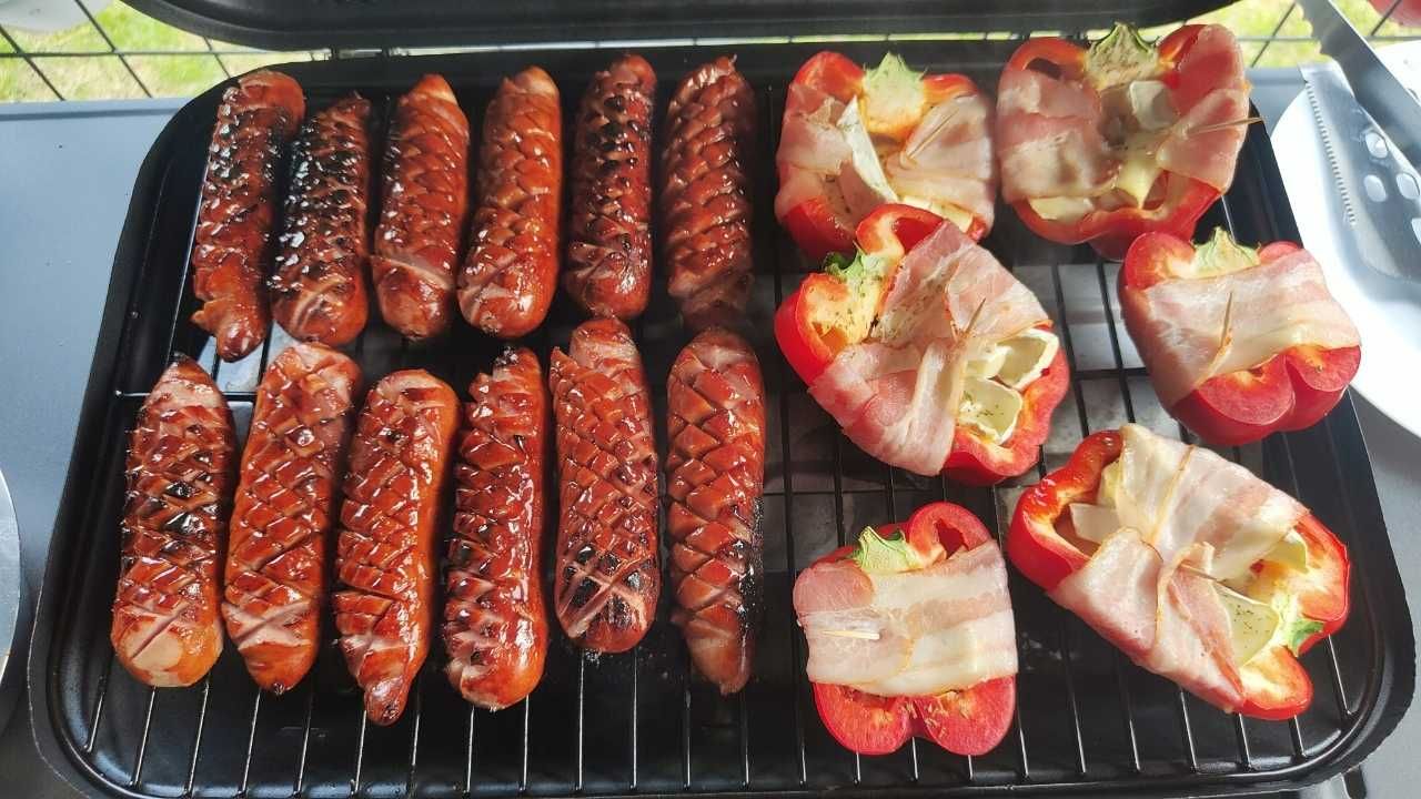 Gazowy grill ogrodowy NA GWARANCJI 24 MIES z pokrywą 2 palniki 5,5KW