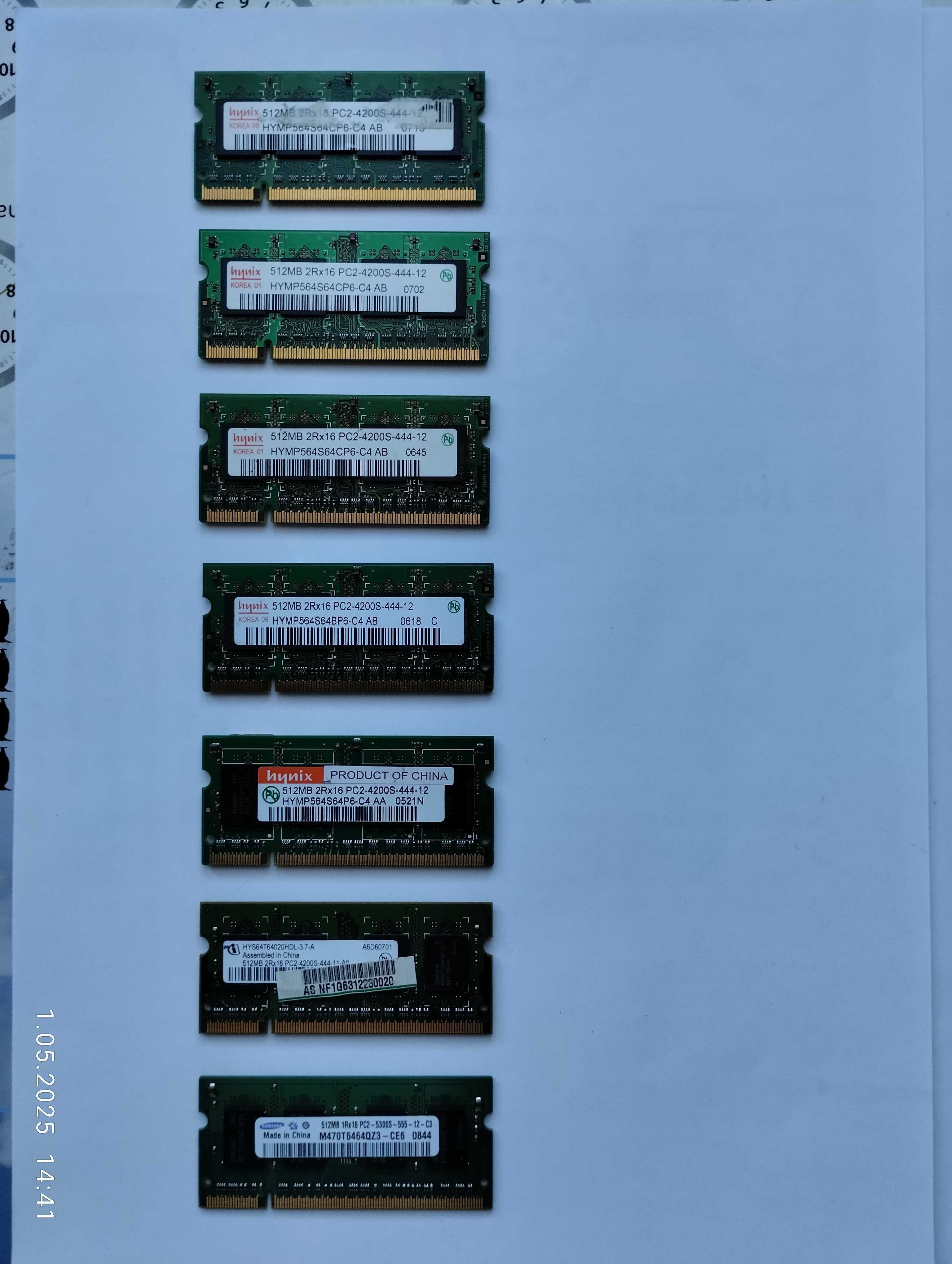 Stare pamięci RAM - sd-ram, ddr2,  so-dimm