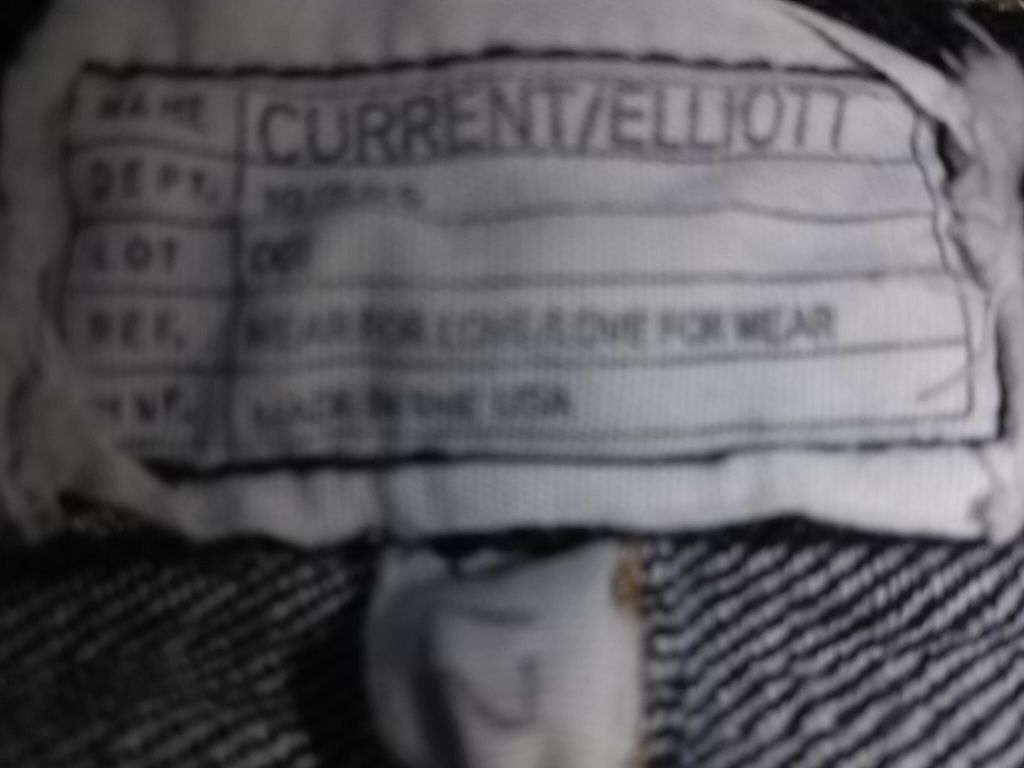 Брендовые однотонные джинсы Current/Elliot