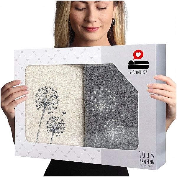 Komplet Ręczników Prezent Frotte 2szt 70x140 Luba zestaw
