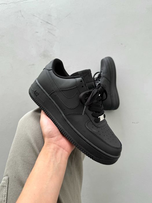 Мужские кроссовки Nike Air Force Black Classic F1. 40-45