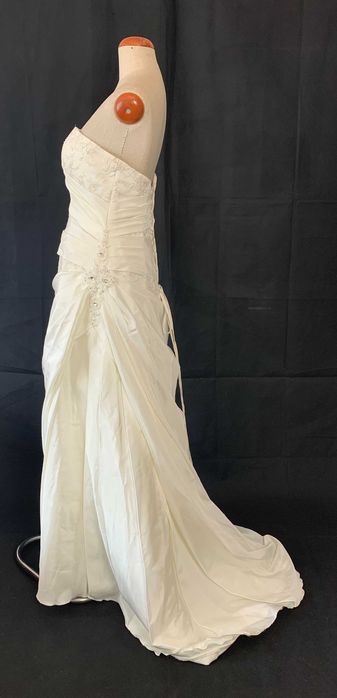 Nowa Suknia Ślubna 44 46 XXL Empire Linia A Wytworna Zjawiskowa Biała