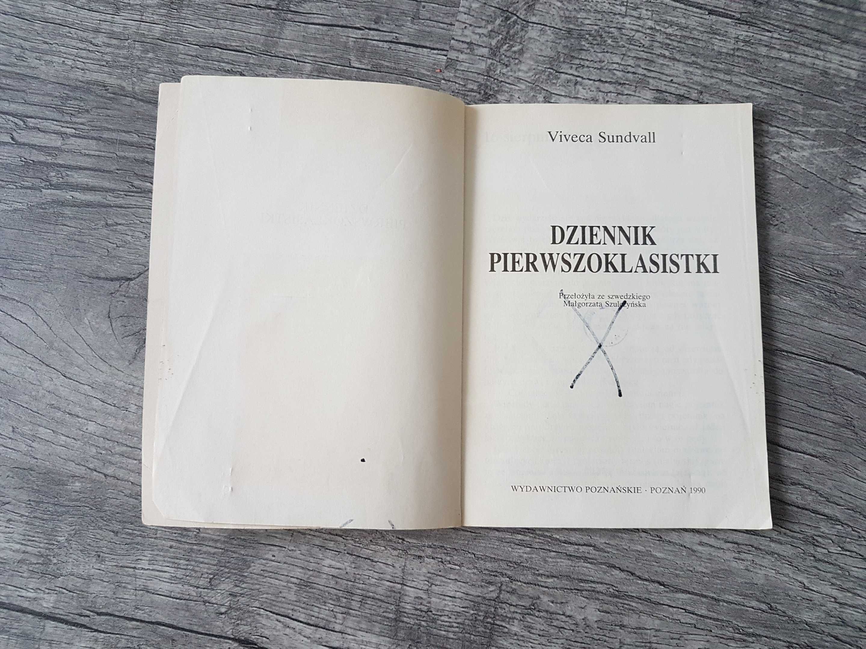 Dziennik pierwszoklasistki Viveca Sundvall 1990 rok Szwecja