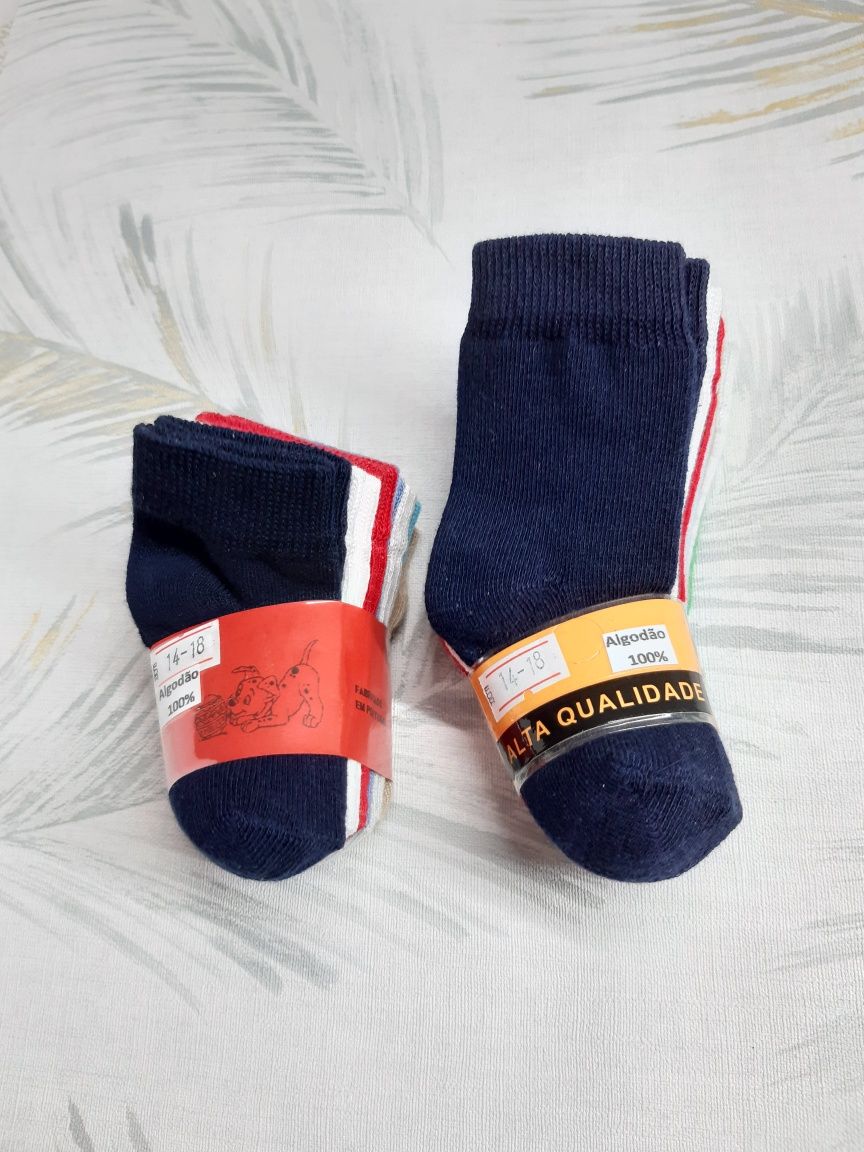 14 pares de meias, packs menino e menina, veja as fotos