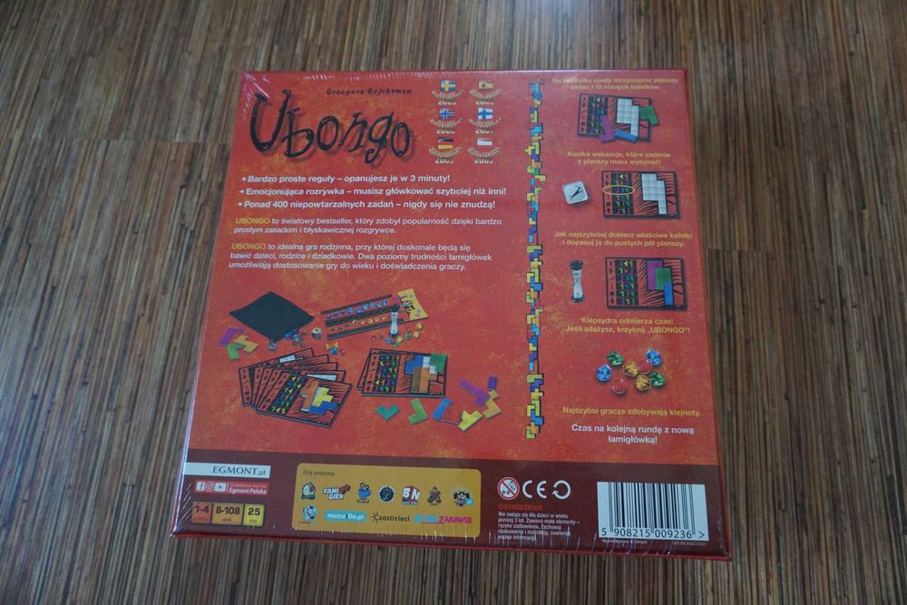 NOWA gra Ubongo Egmont 1-4 graczy familijna