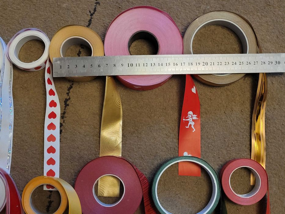 Стрічки для пакування подарунків (залишки)