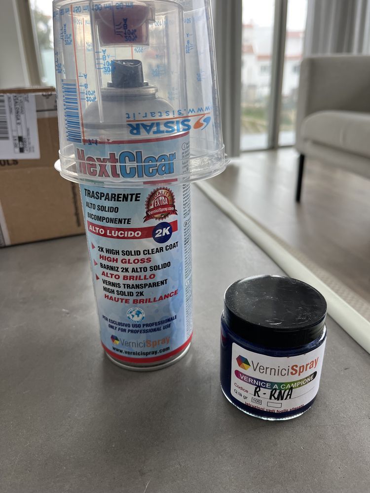 Car touch up paint pot - Renault Twingo 2008 Azul