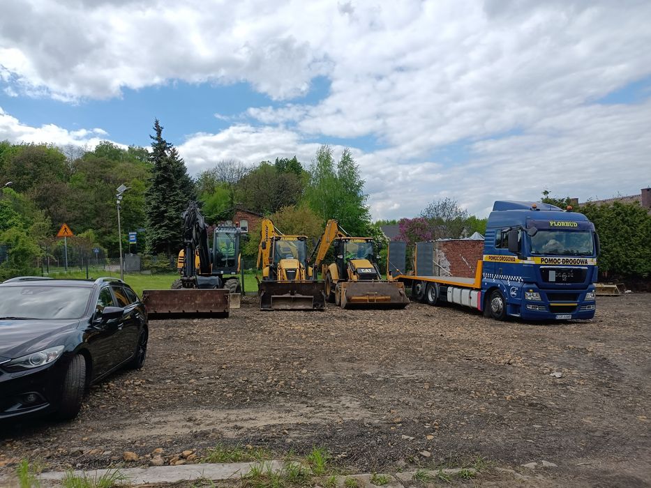 Usługi koparko ładowarka, koparką, minikoparka, wywrotka. Bytom Zabrze