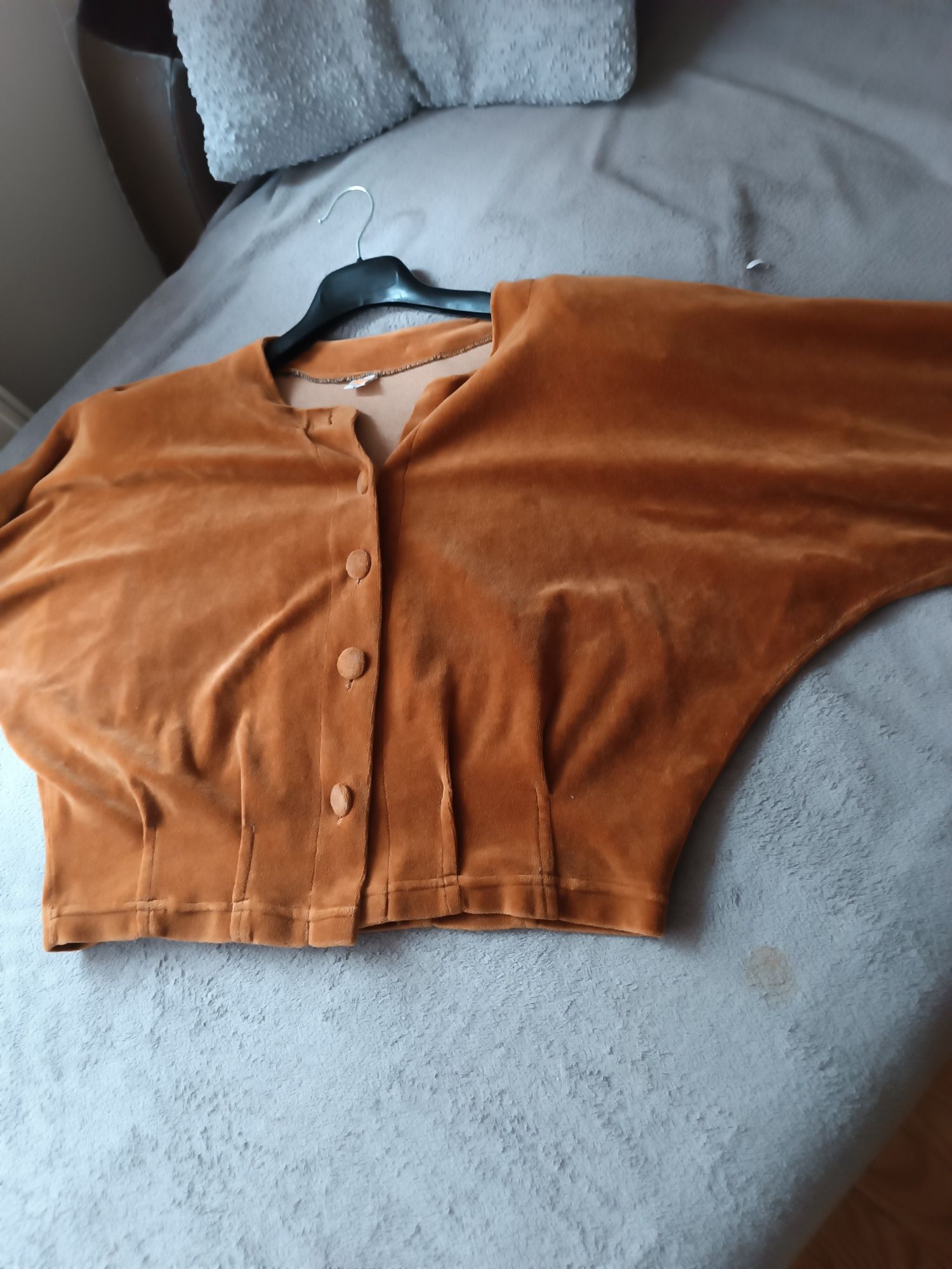 Bluzka kimono plusz ruda oversize r. M -  L