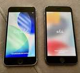 IPhone SE 128GB Branco e iPhone 64GB cinzento