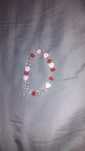 Pulseira em tons de rosa