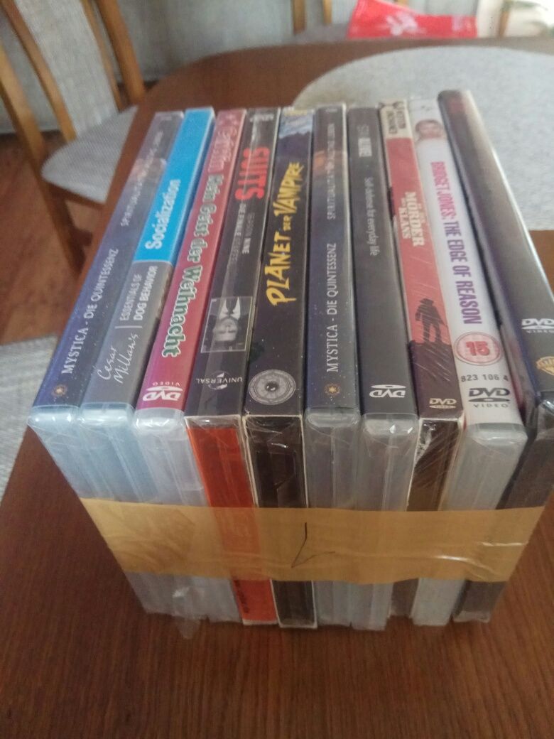 Filmy DVD Pakiet 10 sztuk Nowe