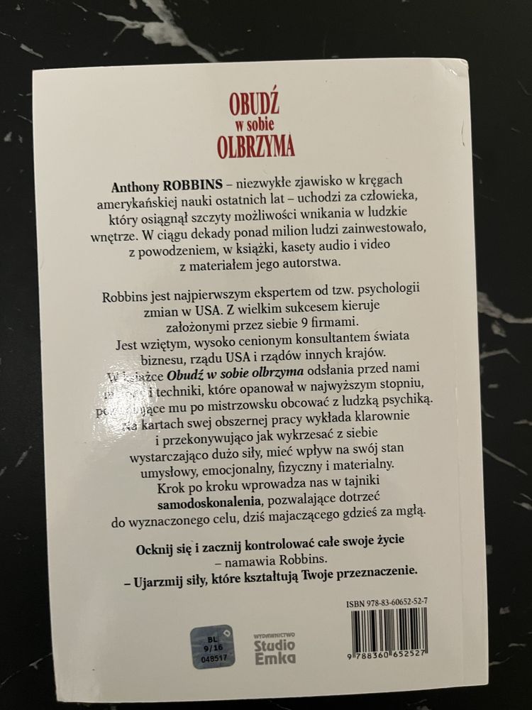 Obudź w sobie olbrzyma Anthony Robbins NOWA