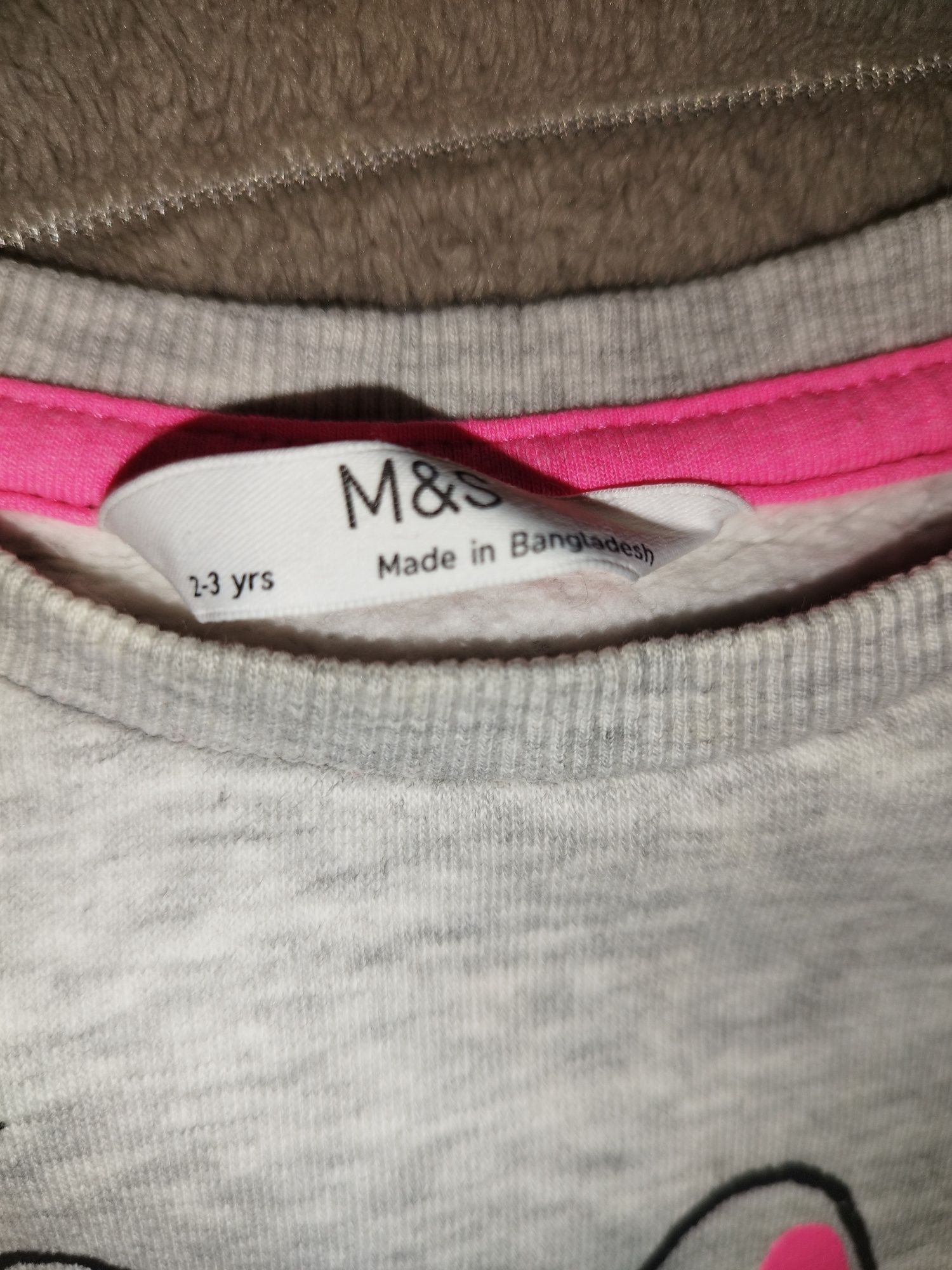 Zestaw dziewczęcy 92 spodnie dresowe i bluza Mark Spencer