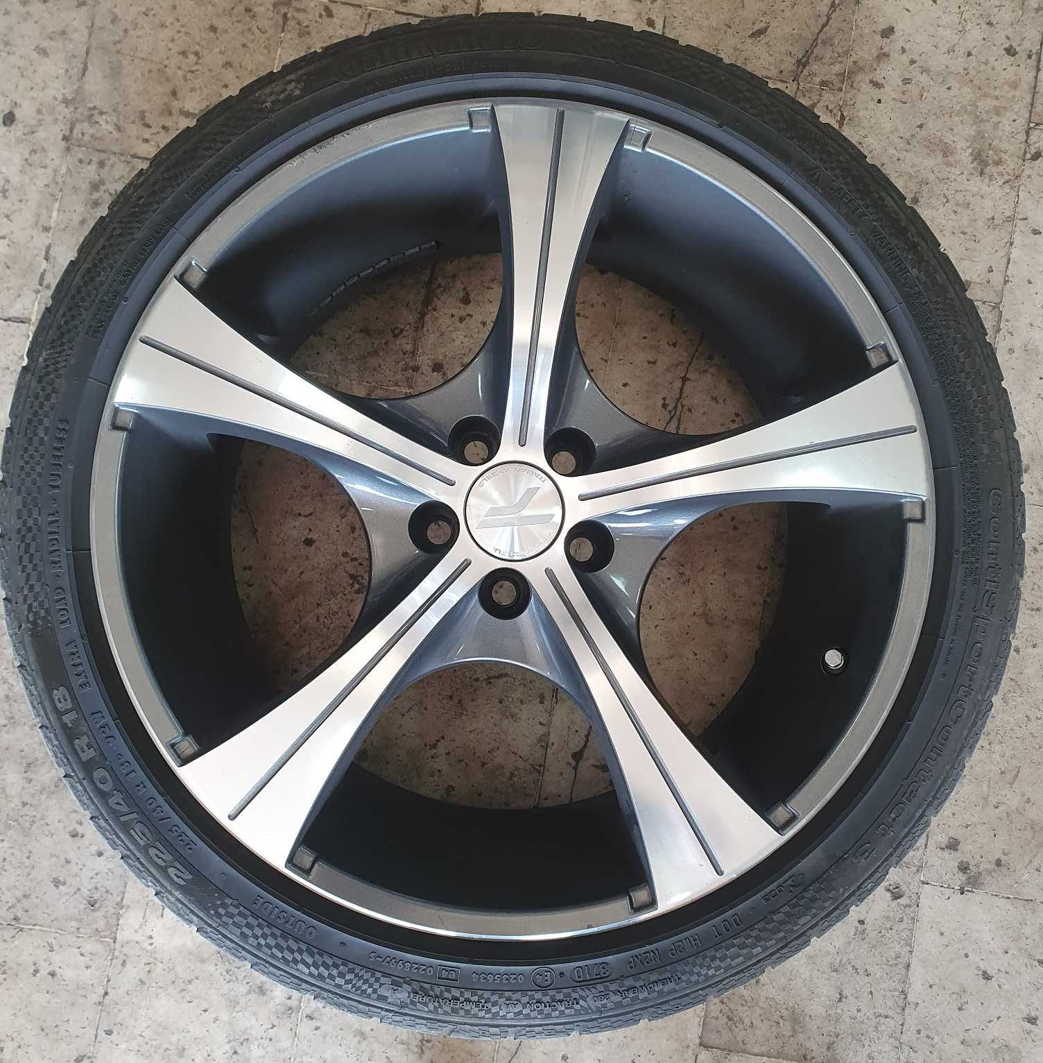 4 Jantes 18" 5x100 com pneus 225X40R18 | Audi / VW / Seat / Skoda