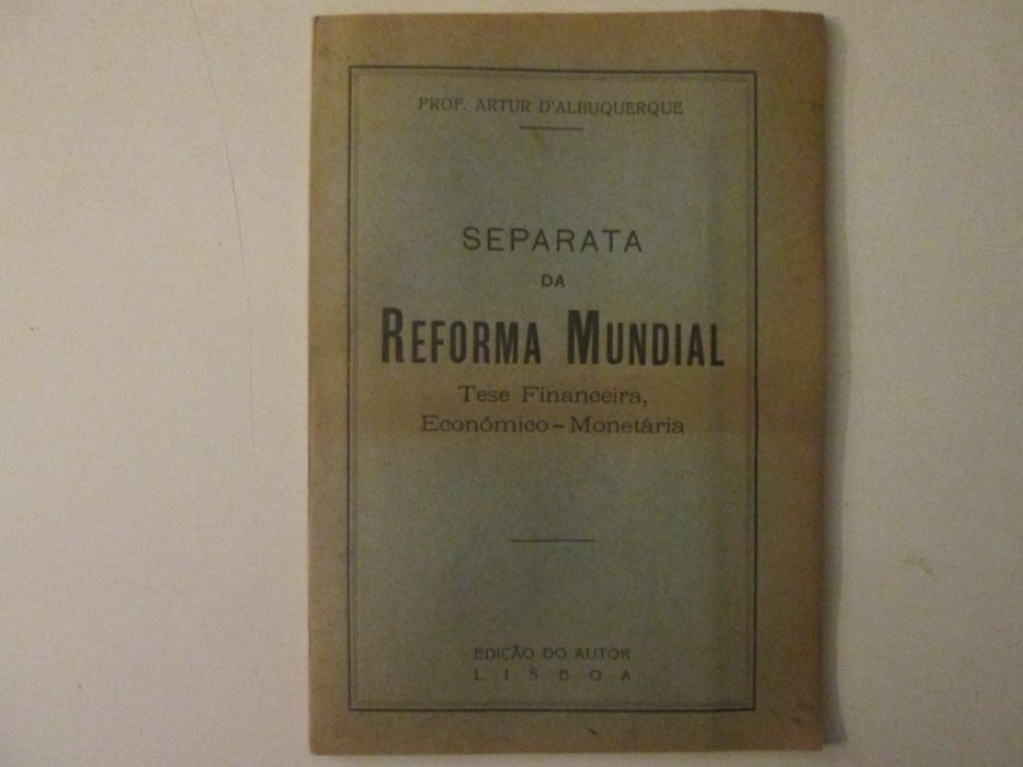 Separata da Reforma mundial-Artur D'Albuquerque