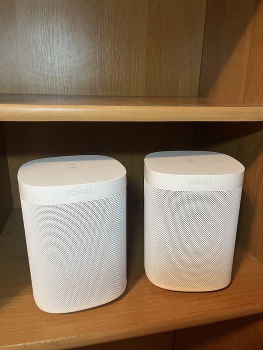 Активна акустика Sonos One SL White + підставка напольна біла 2 шт