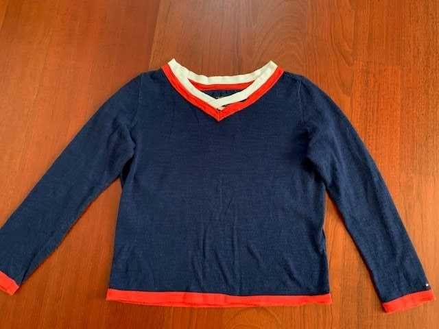 Granatowy sweterek, Tommy Hilfiger, 6 -7lat