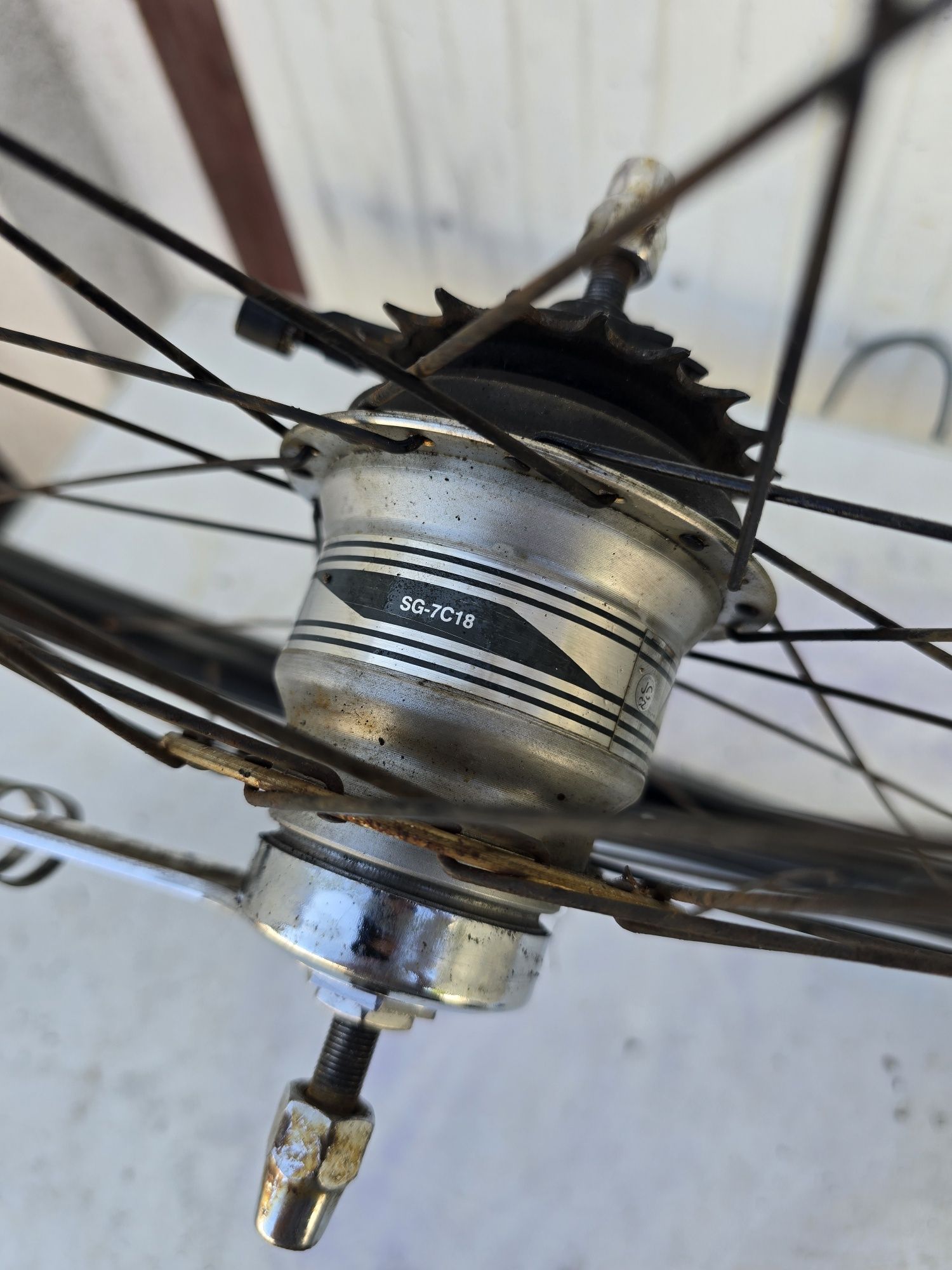 Koło rowerowe tylne 7 biegów shimano nexus-28 cali