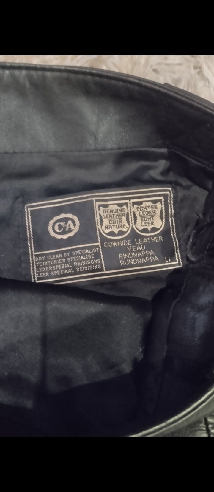 Шкіряна спідниця (натуральна шкіра)CA, розмір 40(M-L)