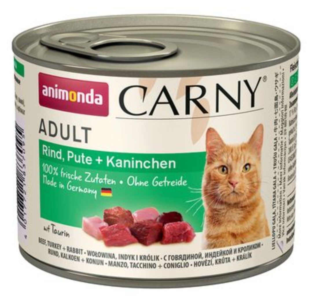 24x200g Animonda CARNY mix DLA kota dwa smaki wołowina/sarnina kurczak