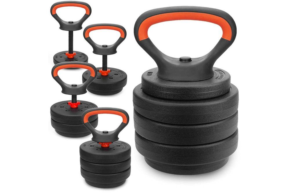 Kettlebell regulowany 10kg hantla odważnik regulowany zestaw 10kg POZ