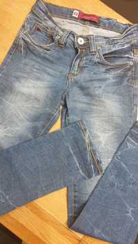 spodnie chłopięce, jensowe skinny fit, 158 cm