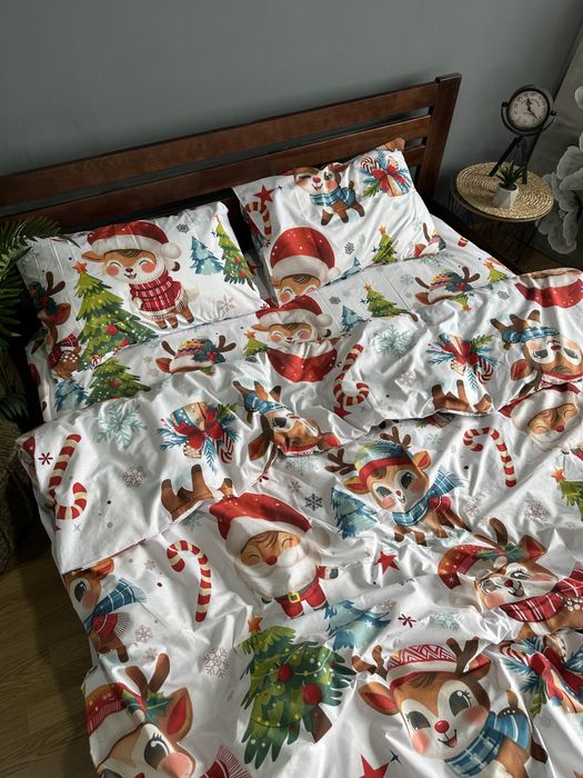 Постіль НОВОРІЧНА різдво Новий рік натуральна