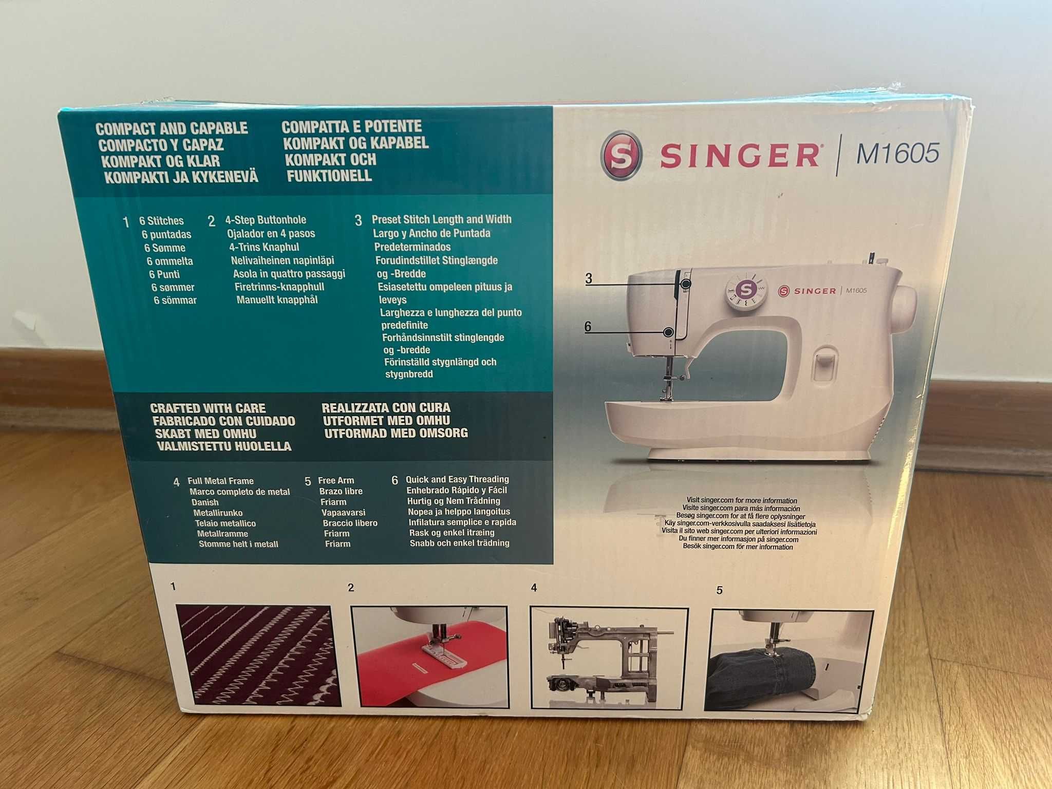 Máquina de costura Singer M1605 - 6 pontos