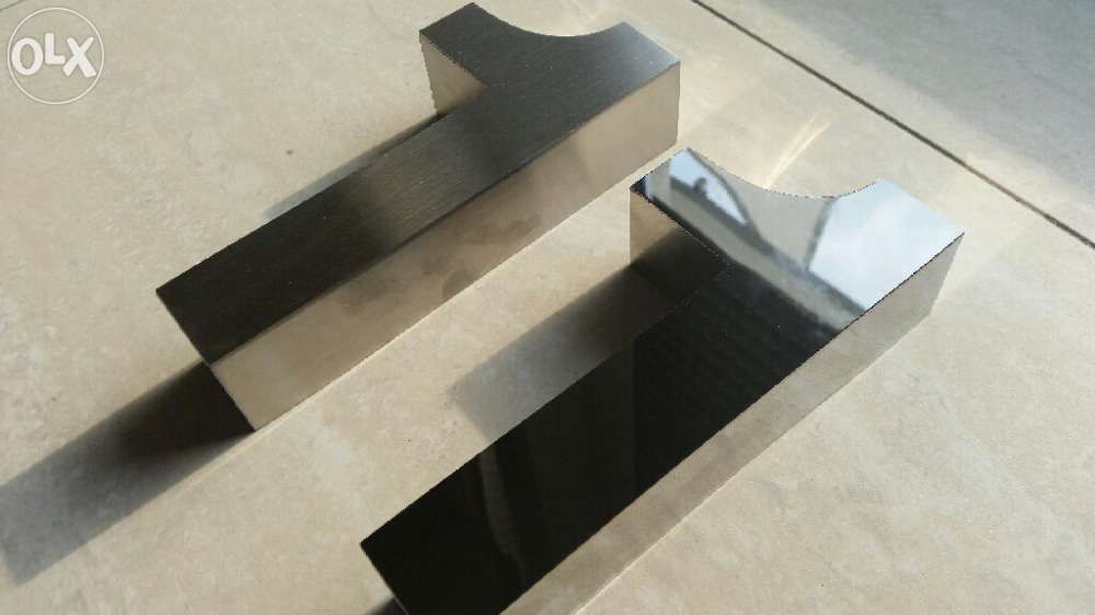 Números residenciais de Inox - Nr. 1 em 3D para Portas ou Entradas