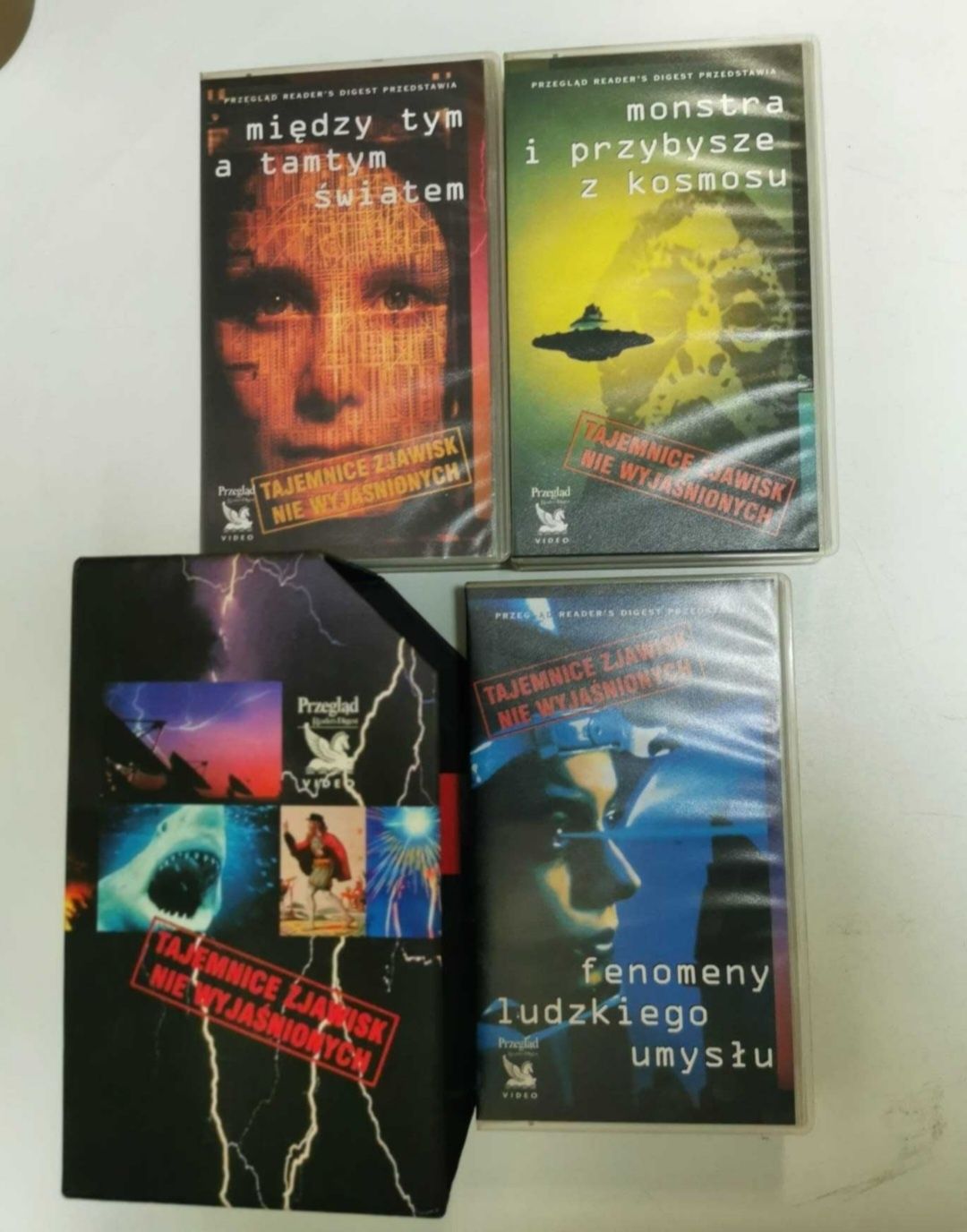 3 Kasety VHS Tajemnice Zjawisk Nie Wyjaśnionych KOMPLET.