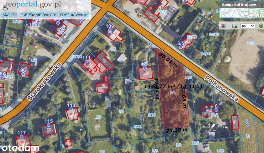 Atrakcyjna działka 1450 m2 w Radomiu z warunkami zabudowy