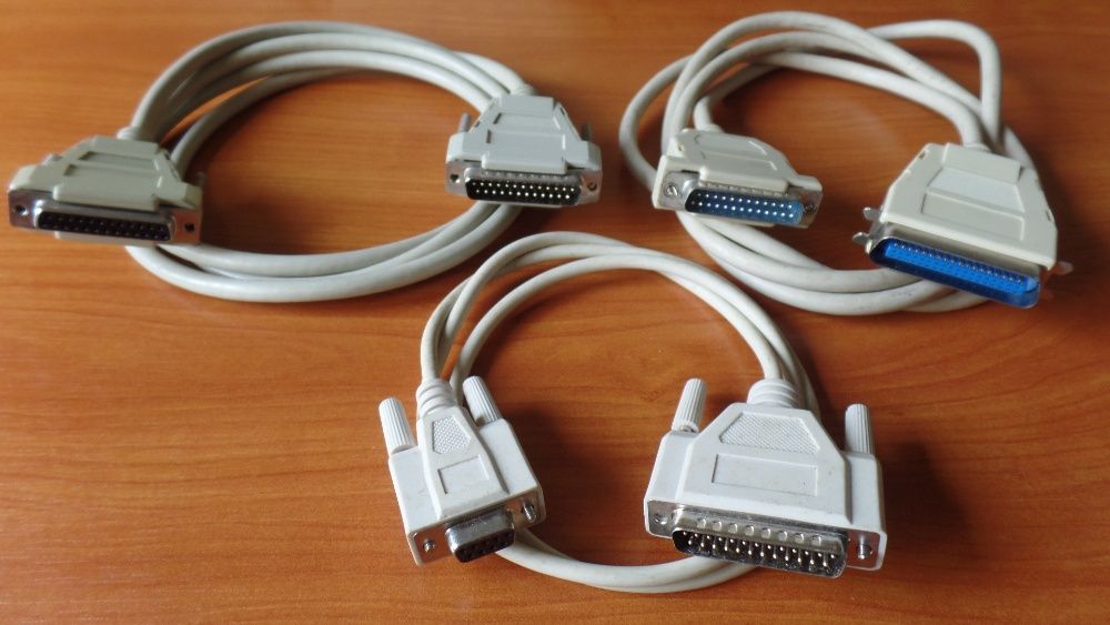 Cabos ethernet/série/paralelo