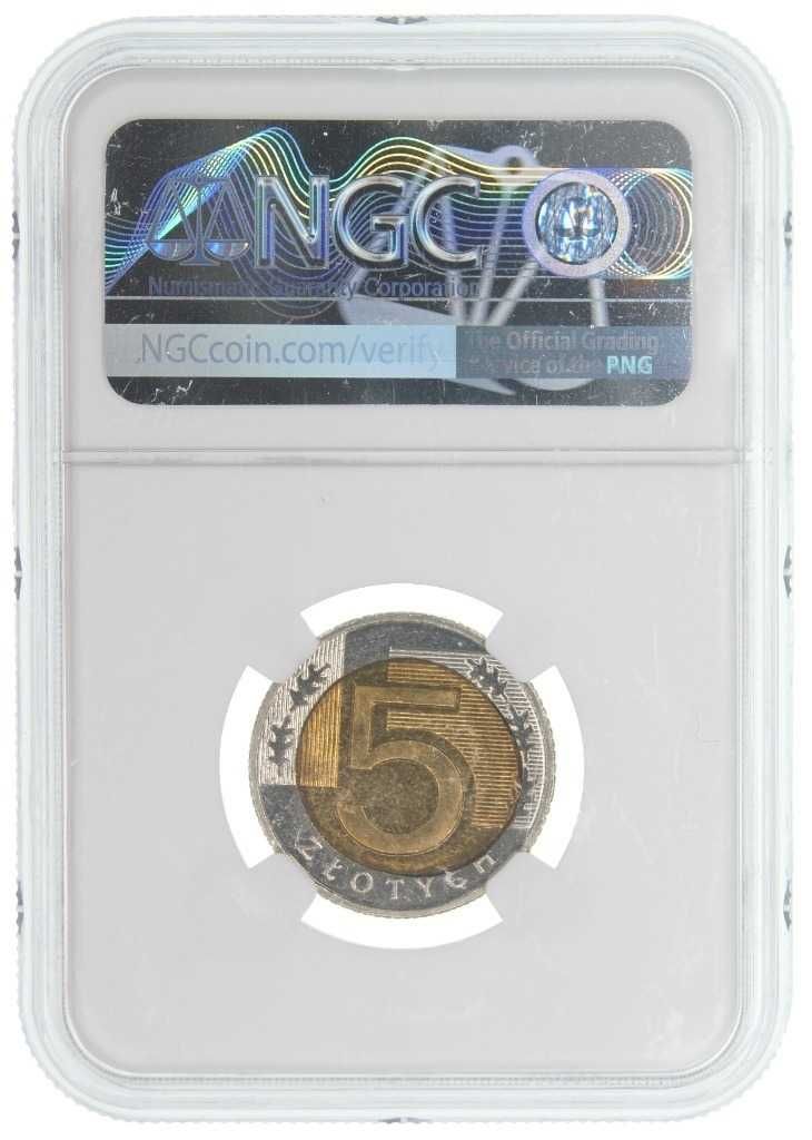 5 złotych 2016 NGC MS64 MINT ERROR