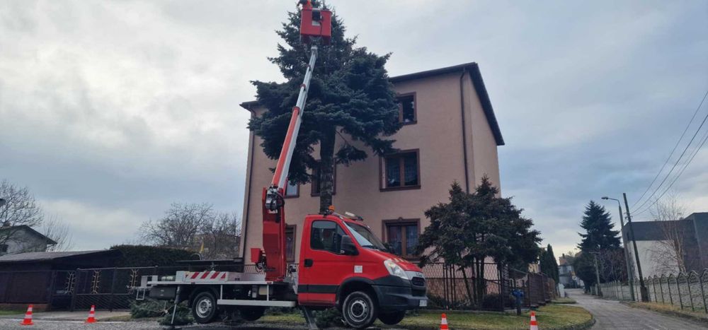 Usługi podnośnikiem koszowym - zwyżka 20m