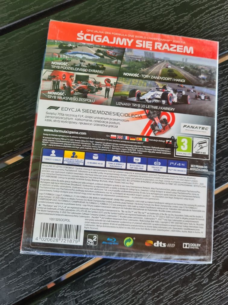 Gra F1 2020 PS4 Nowa .