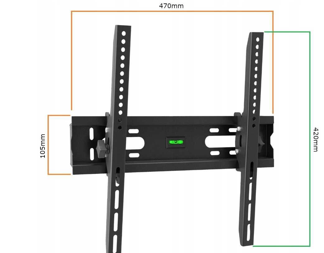 Regulowany Uchwyt TV Do Telewizora Wieszak 23-55 Cali | WYPRZEDAŻ -20%