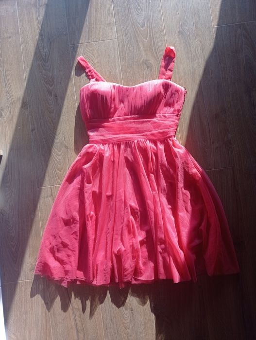 Sukienka h&m różowa balowa tiul r. M