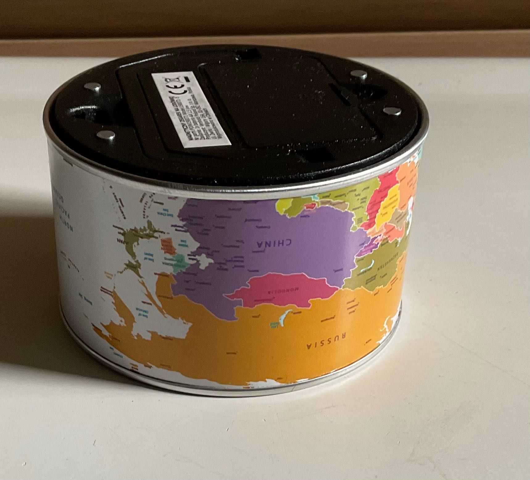 Magnetyczny ZEGAR na lodówkę lub biurko na zegarze jest mapa swiata